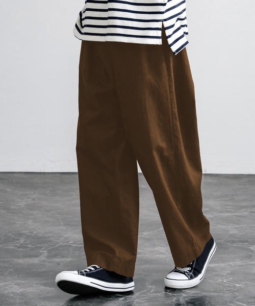 カジュアルコットンリネンワイドストレートパンツ（その他パンツ）｜Rocky Monroe（ロッキーモンロー）