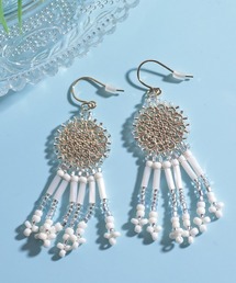 チチカカ（チチカカ）の「サークルビーズフリンジピアス（ピアス（両耳用））」