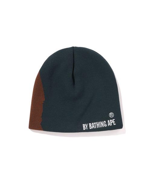 A BATHING APE(アベイシングエイプ)の「APE HEAD KNIT CAP(ニットキャップ/ビーニー・メンズ・グレー/ブルー/グリーン・FREE)」の5枚目の写真