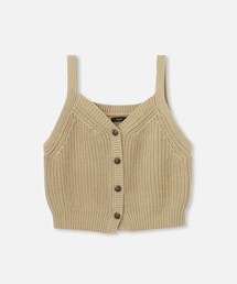 allureville | 片畦キャミソールショートジレ(ベスト)