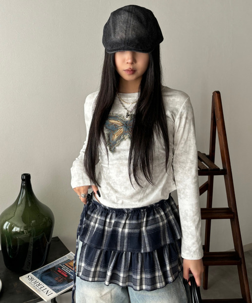 Good Riddance(グッドリダンス)の「【Good Riddance】ヴィンテージ グランジ バタフライ タイダイ ロンT(Tシャツ/カットソー・レディース・ブラック/ホワイト/ベージュ・FREE)」の7枚目の写真