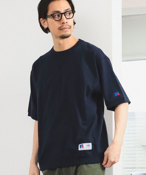 Russell Athletic（ラッセルアスレティック）の「【別注】RUSSELL ATHLETIC / 『PRO COTTON』 ガゼット スウェット T シャツ（Tシャツ/カットソー・メンズ・ネイビー/ライトグレー/ブラック・S/M/L/XL）」の8枚目の写真