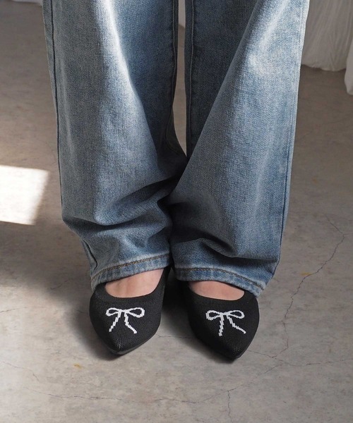 minia（ミニア）の「ドローイングニットパンプス（パンプス・レディース・ブラック系1/ブラック系2・24.5cm/24.0cm/23.5cm/23.0cm/22.5cm/22.0cm/26.0cm/25.5cm/25.0cm）」の22枚目の写真