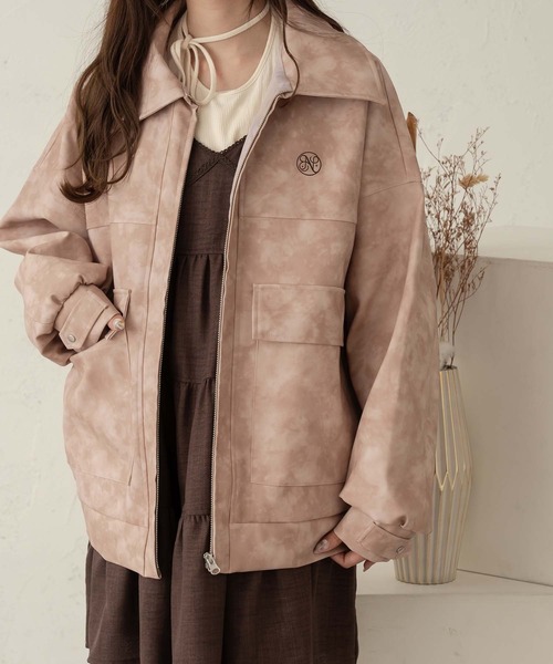 Ambre Neige(アンブルネージュ)の「embroidered jacket / 刺繍入りジャケット(ブルゾン・レディース・ピンク系その他/ブラウン系その他/ブラック・FREE)」の3枚目の写真