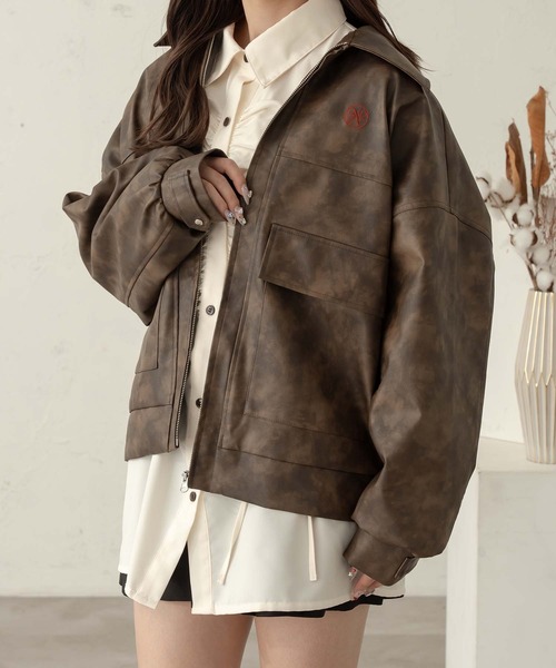 Ambre Neige(アンブルネージュ)の「embroidered jacket / 刺繍入りジャケット(ブルゾン・レディース・ピンク系その他/ブラウン系その他/ブラック・FREE)」の12枚目の写真