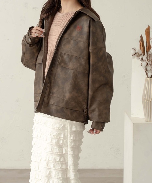 Ambre Neige(アンブルネージュ)の「embroidered jacket / 刺繍入りジャケット(ブルゾン・レディース・ピンク系その他/ブラウン系その他/ブラック・FREE)」の15枚目の写真