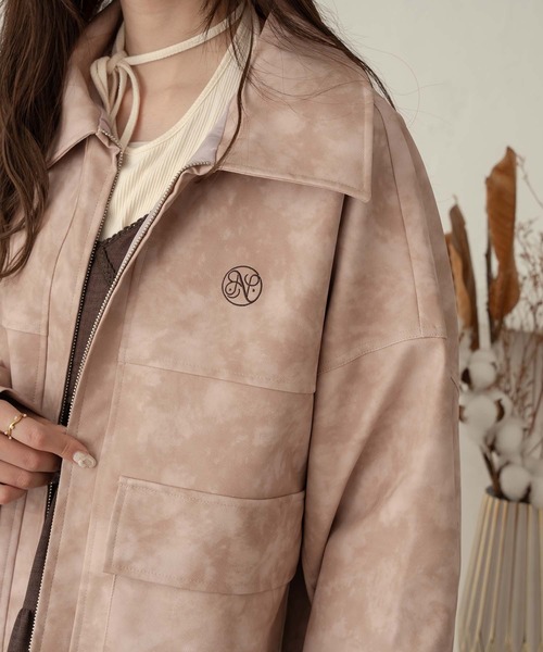 Ambre Neige 刺繍入りジャケット embroidered jacket / 刺繍入りジャケット（ブルゾン）｜Ambre