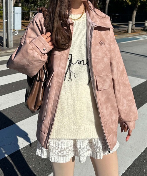 セール】embroidered jacket / 刺繍入りジャケット（ブルゾン）｜Ambre