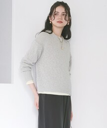 【SLOW/一部店舗限定】リボンヤーン クルーネック ニット