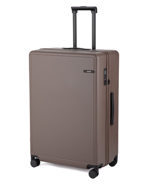 ACE(エース)の「エース スーツケース ベベル 92L 7~10泊 5.1kg ドリンクホルダー フック No.05683(スーツケース/キャリーバッグ・レディース・ブラック/アイボリー/グリーン/イエロー/チョコ/ピンク・L)」の4枚目の写真