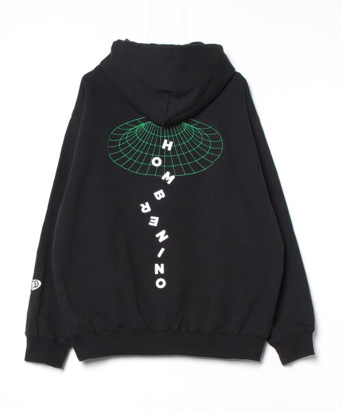 Hombre Nino（オンブレニーニョ）の「【HOMBRENINO】オンブレニーニョ PULLOVER HOODIE(VACUUM)（パーカー・メンズ・ブラック・LARGE/X-LARGE）」の2枚目の写真
