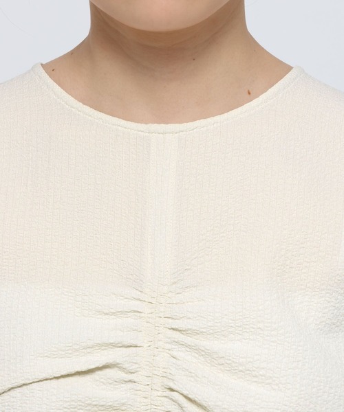 LOWRYS FARM（ローリーズファーム）の「2WAYシャーリングブラウス　289024（シャツ/ブラウス・レディース・ブラウン/アイボリー/ブラック系その他/ブラック・FREE）」の18枚目の写真