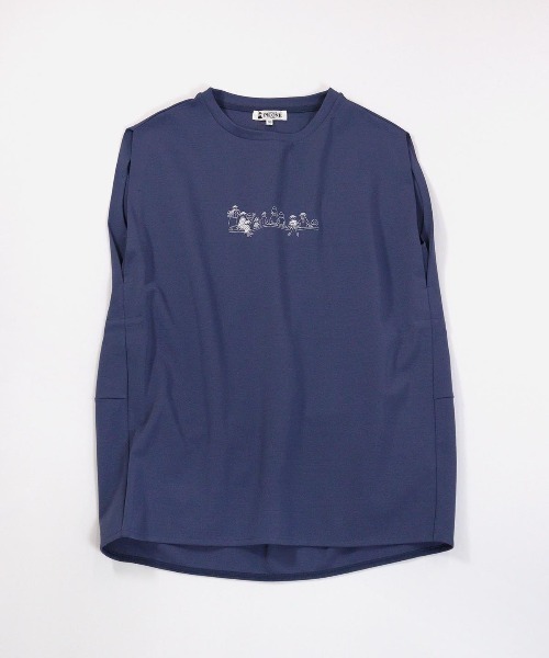 STUDIO PICONE（スタジオピッコーネ）の「ボックス型ノースリトップス（Tシャツ/カットソー・レディース・ホワイト/ブラック/ネイビー/イエロー・LL/M/L）」の4枚目の写真