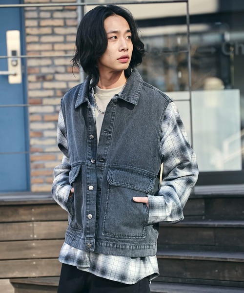 美品 ワーカーズ W&Gベスト 6oz デニム サイズ38 Mサイズ 158160585_o2.jpg?