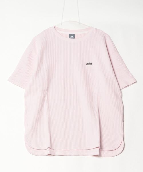 NEW BALANCE(ニューバランス)の「【別注】ニューバランス New Balance THE CITY ワッフルショートスリーブTシャツ 限定コラボ(Tシャツ/カットソー・レディース・ベージュ/グリーン/スモークピンク・S/M/L/XL)」の1枚目の写真