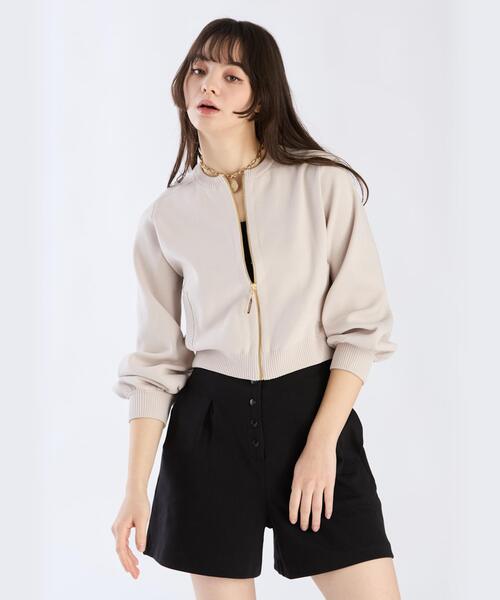 【美品】トゥービーバイアニエスベー　ニットメッセージブルゾン トゥービー バイ アニエスベー To b. by agne's bWS91 PULLOVER