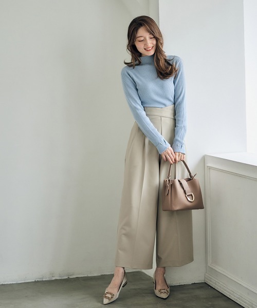 12Twelve Agenda(トゥエルブ アジェンダ)の「ウエストクロスワイドパンツ(その他パンツ・レディース・グレー/アイボリー/ブラック/チャコールグレー/ブラウン/ベージュ/ブラウン系その他・M)」の20枚目の写真