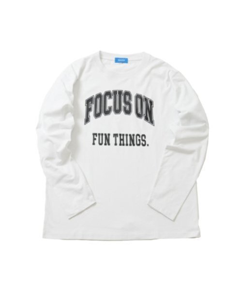 GLAZOS(グラソス)の「【大人向けサイズあり】【プチプラ】フロントカレッジロゴ長袖Tシャツ(Tシャツ/カットソー・キッズ・グレー/ホワイト/グリーン/ベージュ/ネイビー・S/M/L/LL)」の6枚目の写真