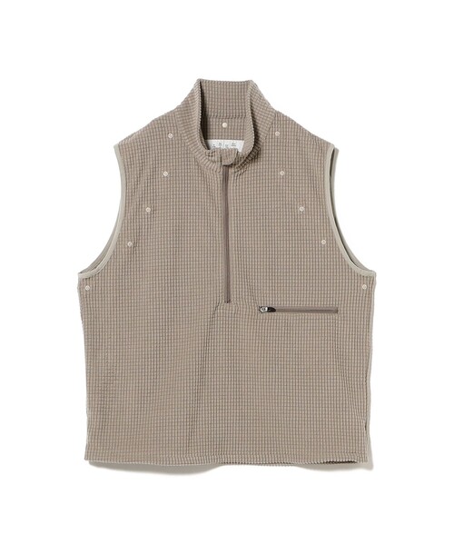 BAL / DETACHABLE SLEEVE GRID FLEECE PULLOVER（スウェット）｜BAL 