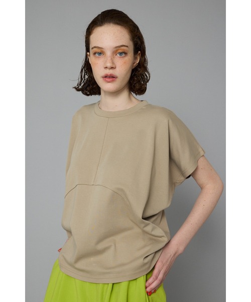 HeRIN.CYE（ヘリンドットサイ）の「Round cut tops　　ラウンドカットトップス（Tシャツ/カットソー・レディース・ホワイト/ピンク/ベージュ/ブラック・FREE）」の3枚目の写真