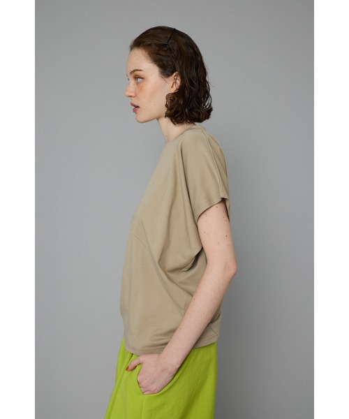 HeRIN.CYE（ヘリンドットサイ）の「Round cut tops　　ラウンドカットトップス（Tシャツ/カットソー・レディース・ホワイト/ピンク/ベージュ/ブラック・FREE）」の6枚目の写真
