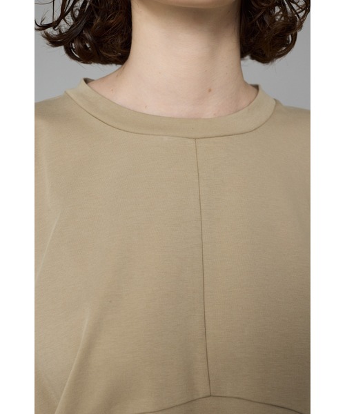 HeRIN.CYE（ヘリンドットサイ）の「Round cut tops　　ラウンドカットトップス（Tシャツ/カットソー・レディース・ホワイト/ピンク/ベージュ/ブラック・FREE）」の8枚目の写真