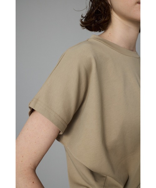 HeRIN.CYE（ヘリンドットサイ）の「Round cut tops　　ラウンドカットトップス（Tシャツ/カットソー・レディース・ホワイト/ピンク/ベージュ/ブラック・FREE）」の10枚目の写真