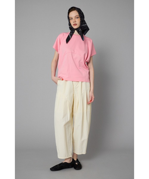 HeRIN.CYE（ヘリンドットサイ）の「Round cut tops　　ラウンドカットトップス（Tシャツ/カットソー・レディース・ホワイト/ピンク/ベージュ/ブラック・FREE）」の15枚目の写真