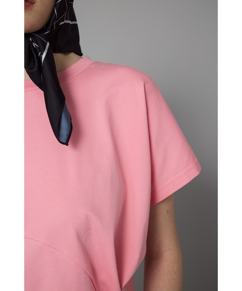 HeRIN.CYE（ヘリンドットサイ）の「Round cut tops　　ラウンドカットトップス（Tシャツ/カットソー・レディース・ホワイト/ピンク/ベージュ/ブラック・FREE）」の20枚目の写真