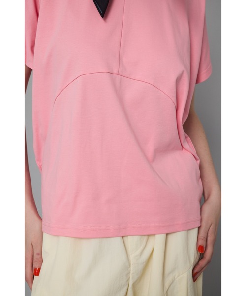 HeRIN.CYE（ヘリンドットサイ）の「Round cut tops　　ラウンドカットトップス（Tシャツ/カットソー・レディース・ホワイト/ピンク/ベージュ/ブラック・FREE）」の21枚目の写真