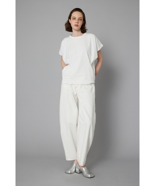 HeRIN.CYE（ヘリンドットサイ）の「Round cut tops　　ラウンドカットトップス（Tシャツ/カットソー・レディース・ホワイト/ピンク/ベージュ/ブラック・FREE）」の22枚目の写真