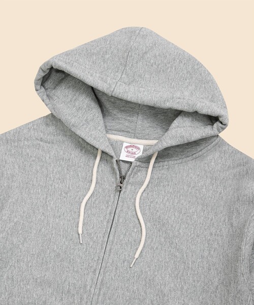 BROOKS BROTHERS（ブルックスブラザーズ）の「コットンフレンチテリー GFロゴラベル ダブルジップフーディー（パーカー・メンズ・ネイビー/グレー・LARGE/MEDIUM/SMALL/X-LARGE）」の3枚目の写真