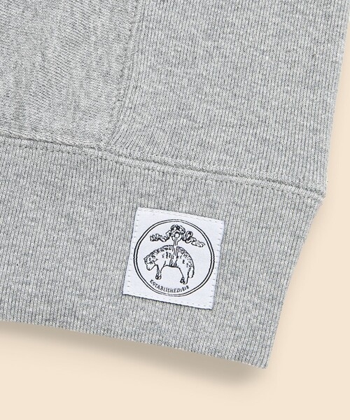 BROOKS BROTHERS（ブルックスブラザーズ）の「コットンフレンチテリー GFロゴラベル ダブルジップフーディー（パーカー・メンズ・ネイビー/グレー・LARGE/MEDIUM/SMALL/X-LARGE）」の4枚目の写真