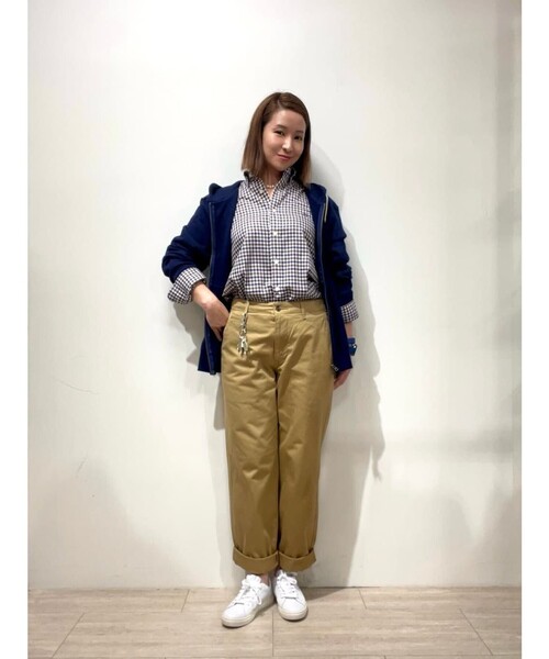 BROOKS BROTHERS（ブルックスブラザーズ）の「コットンフレンチテリー GFロゴラベル ダブルジップフーディー（パーカー・メンズ・ネイビー/グレー・LARGE/MEDIUM/SMALL/X-LARGE）」の8枚目の写真