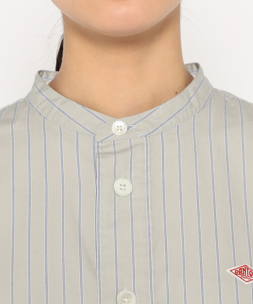 WOMEN'S COTTON POPLIN BAND COLLAR SHIRT（シャツ/ブラウス