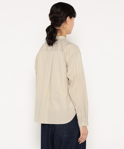 ブラウス シャツ COTTON SHIRT POPLIN レディース WOMEN'S COTTON POPLIN HALF SLEEVE SHIRT（シャツ/ブラウス