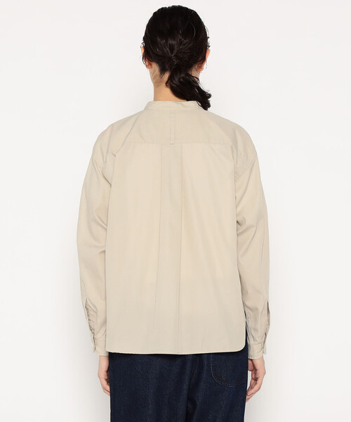 WOMEN'S COTTON POPLIN BAND COLLAR SHIRT（シャツ/ブラウス