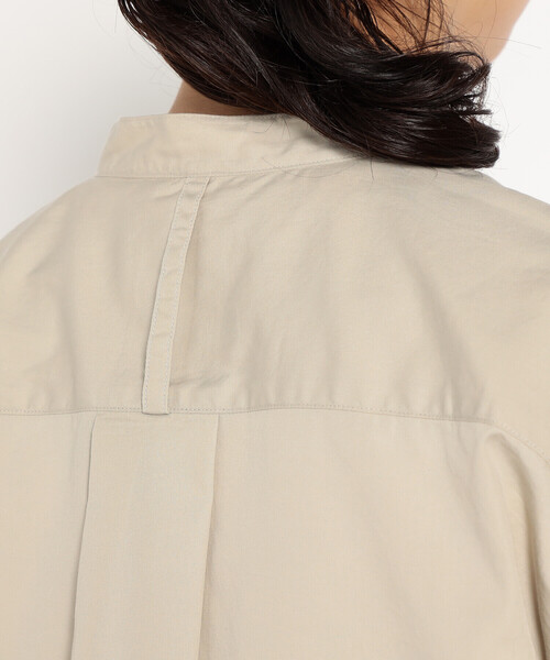 WOMEN'S COTTON POPLIN BAND COLLAR SHIRT（シャツ/ブラウス