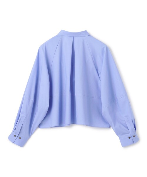 UNFILO（アンフィーロ）の「コットンブロード フォルムシャツ（シャツ/ブラウス・レディース・ネイビー系1/スカイブルー系/ブラック系/ホワイト系・SMALL/LARGE/MEDIUM）」の14枚目の写真