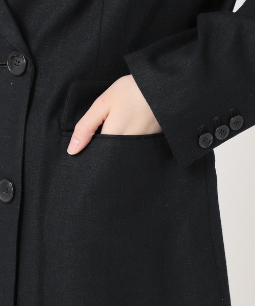 【新品】【未使用】relume リネンレーヨンテーラードジャケット 紺 38 JOURNAL STANDARD relume ジャケット テーラードジャケット