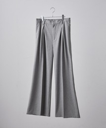 CLEL（クレイル）の「【CLEL】Linen Blend 3D Tuck Slacks リネンブレンド 3Dタックスラックス【セットアップ対応】（スラックス）」