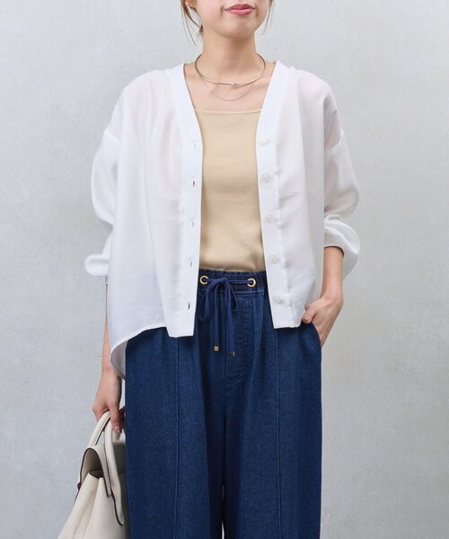 Jena espace merveilleux(ジェナ エスパスメルヴェイユ)の「【魅せるインナー】【新色登場】スクエアタンクトップ(キャミソール・レディース・ブラック/ライトグレー/ピンク/オフホワイト/ブルー/ベージュ・FREE)」の21枚目の写真