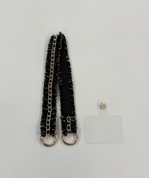 fredy emue（フレディエミュ）の「【by daisy/バイデイジー】ツィードチェーンストラップ ショート（その他小物・レディース・ブラック系その他3/アイボリー/ブラック・FREE）」の17枚目の写真