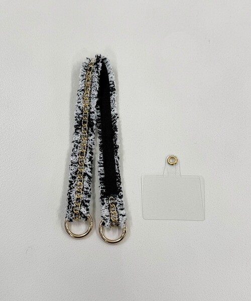 fredy emue（フレディエミュ）の「【by daisy/バイデイジー】ツィードチェーンストラップ ショート（その他小物・レディース・ブラック系その他3/アイボリー/ブラック・FREE）」の18枚目の写真