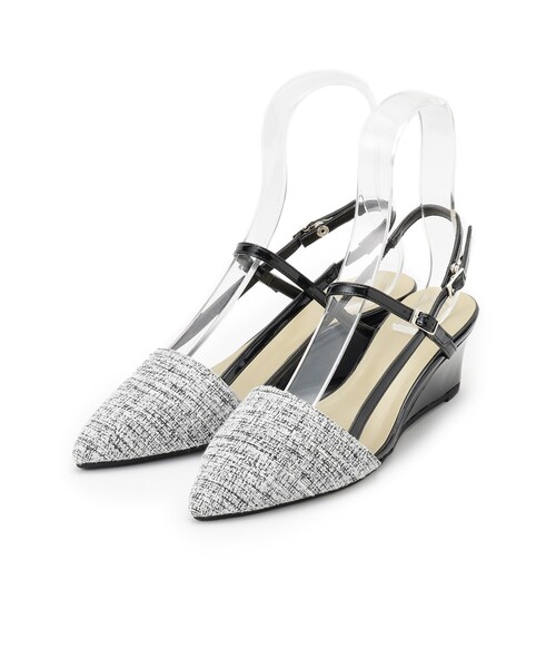 ESPERANZA(エスペランサ)の「ウェッジソールバックストラップパンプス(パンプス・レディース・ブルー系その他4/ブラック系8/ゴールド・LL/S/M/L)」の5枚目の写真