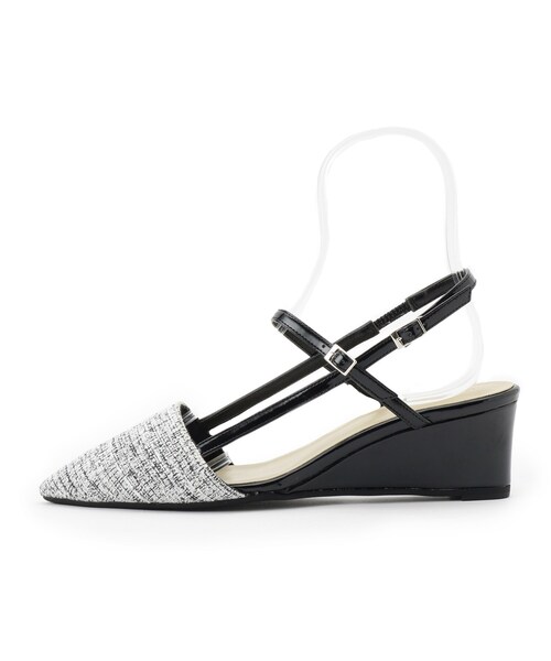 ESPERANZA(エスペランサ)の「ウェッジソールバックストラップパンプス(パンプス・レディース・ブルー系その他4/ブラック系8/ゴールド・LL/S/M/L)」の6枚目の写真