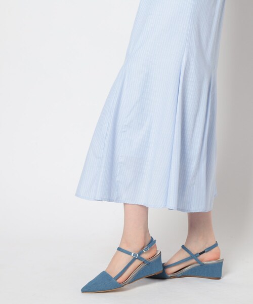 ESPERANZA(エスペランサ)の「ウェッジソールバックストラップパンプス(パンプス・レディース・ブルー系その他4/ブラック系8/ゴールド・LL/S/M/L)」の16枚目の写真