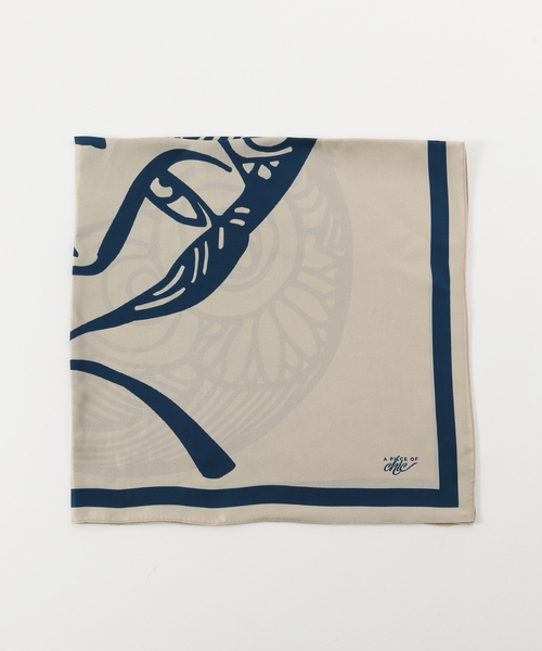 EDIT. FOR LULU（エディットフォールル）の「【A PIECE OF CHIC/ア・ピース・オブ・シック】silk skirf face（バンダナ/スカーフ・レディース・アイボリー・FREE）」の4枚目の写真