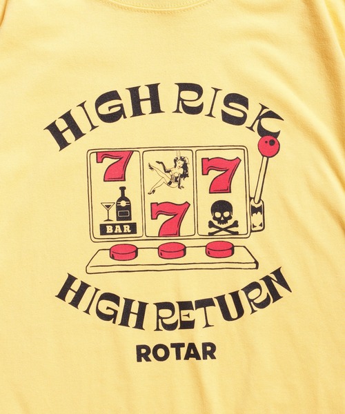 ROTAR(ローター)の「HIGH RISK HIGH RETURN Tee(Tシャツ/カットソー・メンズ・ブラック/イエロー系その他/ホワイト・SMALL/MEDIUM/LARGE/X-LARGE)」の10枚目の写真