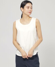 【ウォシャブル】【接触冷感】シルケットコットンタンクトップ